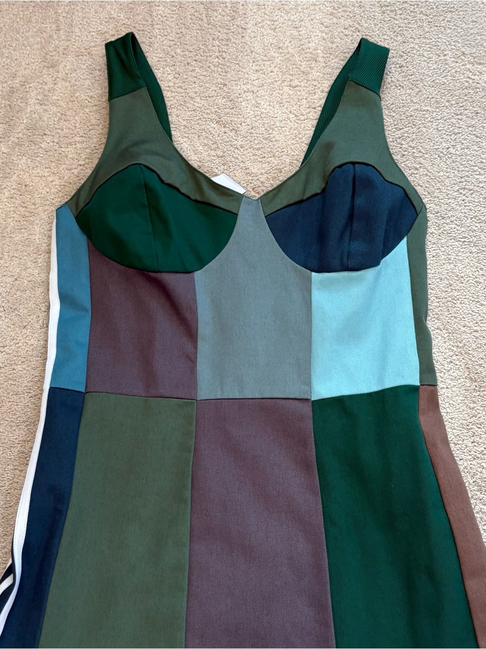 Adidas Women Originals KSENIASCHNAIDER Reprocessed Limited Ed Dress Size 12 NEW - Picture 6 of 17
